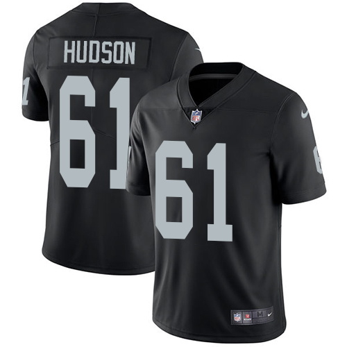 2019 Men Oakland Raiders #61 Hudson black Nike Vapor Untouchable Limited NFL Jersey